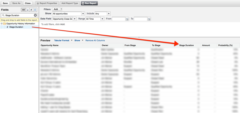 SFDC Add Stage Duration