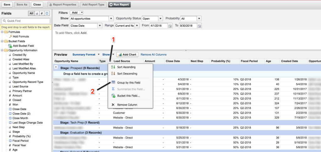 SFDC Group by Type