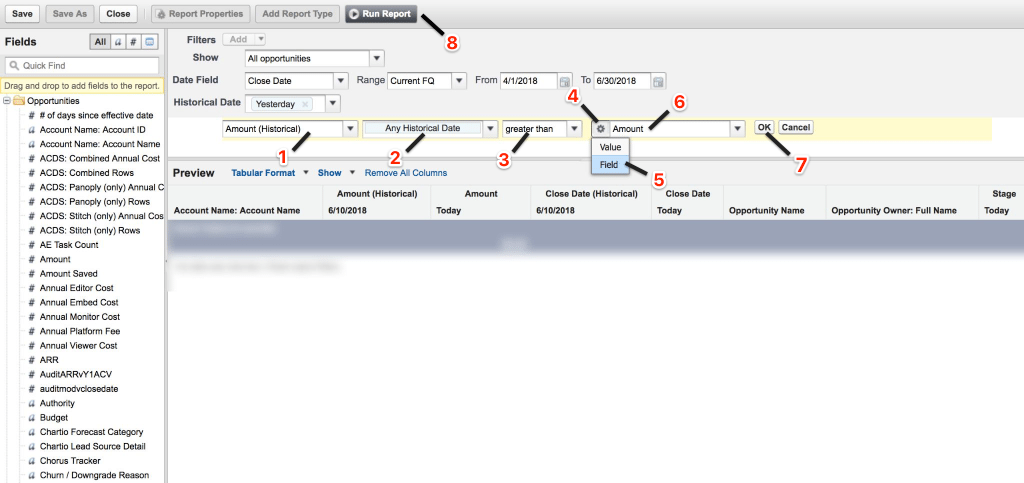 SFDC Using Field Filters