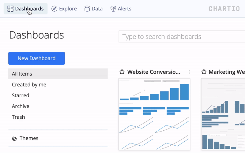 Redesigning Chartio: Explore Our Sleek New Navigation Menu | Blog image